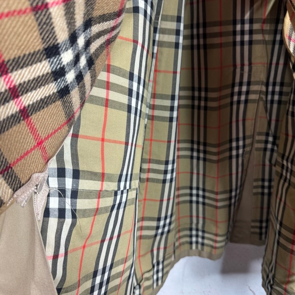 Burberrys Of London Khaki Mens Nova Check Trench Coat Jacket 44 Reg - Picture 12 of 14